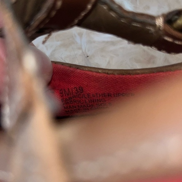 Lucky brand vintage cute comfy red brown y2K boho Mary Jane buckle shoe size 9 - Picture 13 of 13